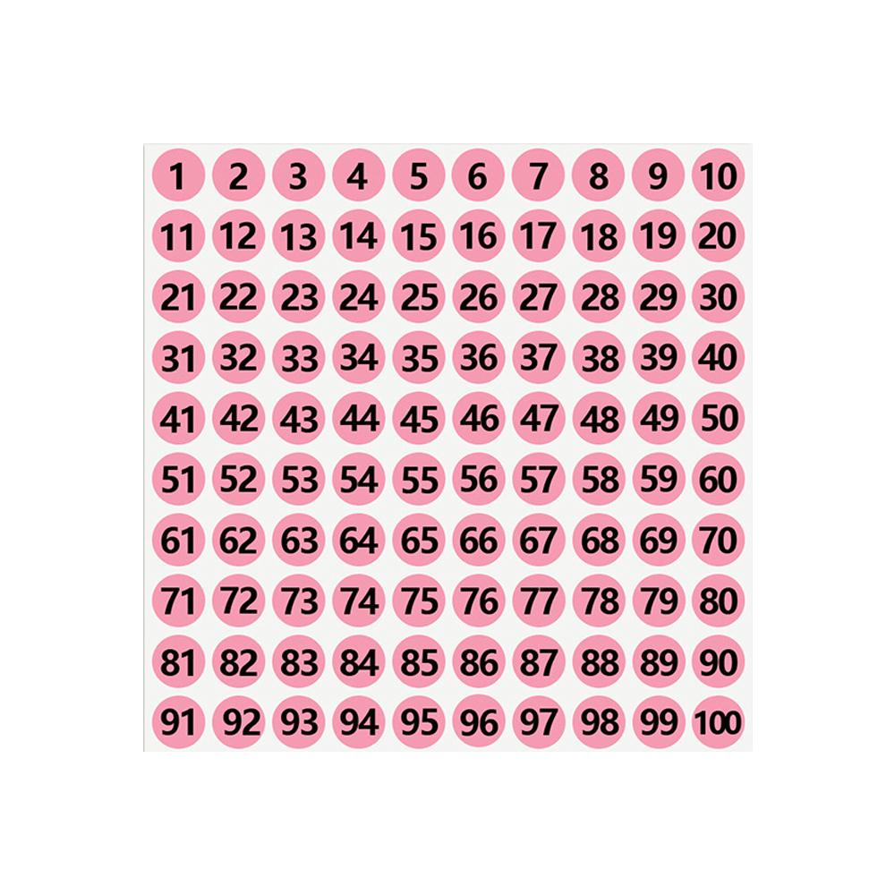 

2Pcs/Lot Waterproof Pink Number Sticker Label For Nail Polish Color Gel Varnish Marking Digital Label Sticker Manicure Tool
