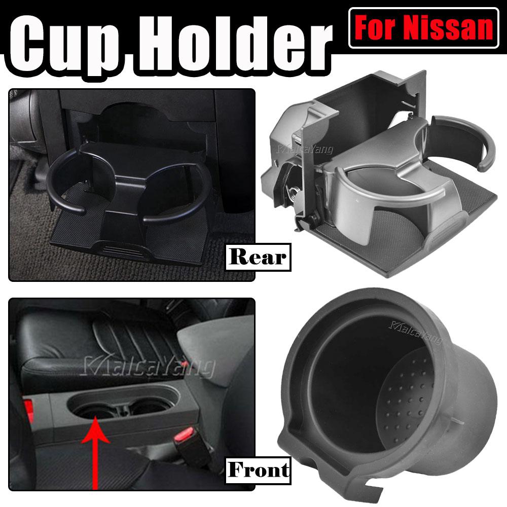 Car Cup Holder Insert Frontier Rear Console For Nissan Frontier 2008-2016 Pathfinder 2009-2012 Xterra 2009-2015