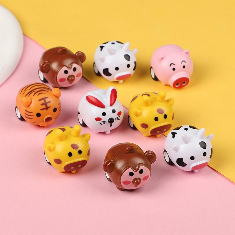 12-60pcs Mini Animal Pull Back Car for Boy Girl Kids Birthday Party Favors Pinata Fillers Bulk Toy Easter Gift School Prizes