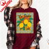 Lemon La Dolce Vita Unisex Tshirt Vintage Graphic Printed Tshirt Fashionable Casual Summer Beach Round Neck Short Sleeve