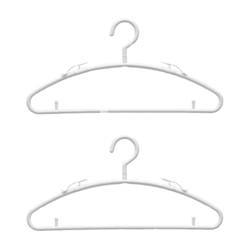 Shinko Hanger Cut and Sew Hangers, Set of 2, White