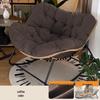 Wrought Iron Reclining Rattan Rocking Chair