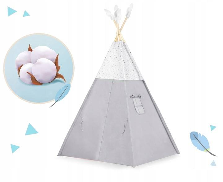 Cotton Tipi Tent - Light Stars