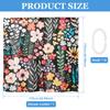 Bathroom Shower Curtains Waterproof Thickening Bath Curtain Floral Flower Shower Curtain Colorful for Bathroom Home Apartment