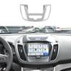 For Ford Escape Kuga 2017-2019 Matte Silver Middle Console Navigation Panel Trim