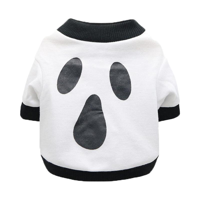 Halloween Pet Clothing Thin Cat Dog Holiday Costume Pumpkin Skull Teddy Funny T-Shirt