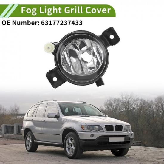 1 Pc Car Left Fog Light Grill for BMW X5 2011-2013 No.63177237433 Clear,Black