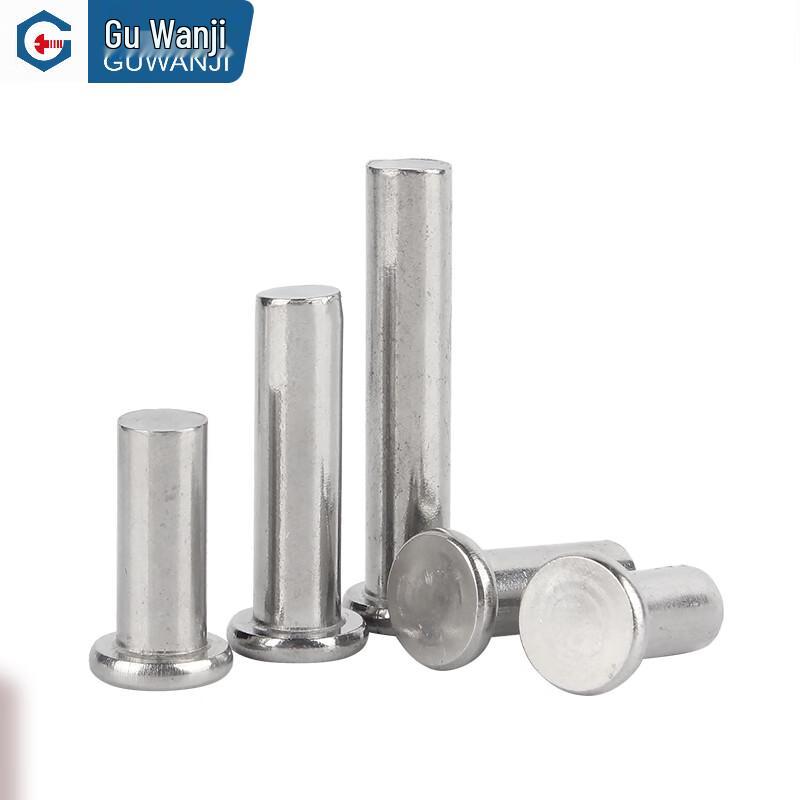 GUWANJI Flat Head Solid Aluminum Rivet GB 109