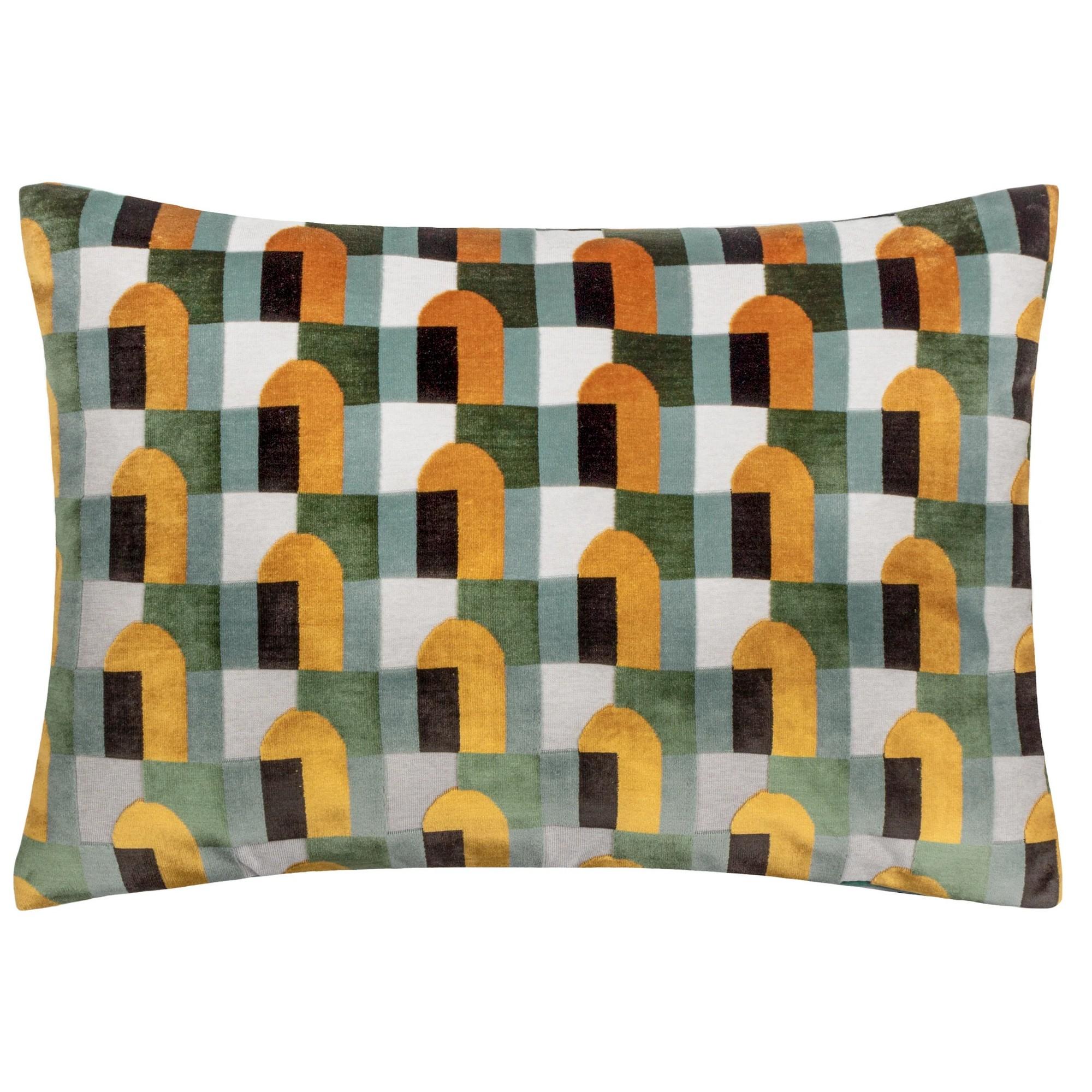 Paoletti Federa per cuscino geometrica Keela 50cm x blu/oro