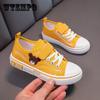 Baby Low-cut Non-slip Shoes Solid Sole Casual Sneakers Universal All-match Cartoon Embroidered Canvas Shoes for Boys and Girls