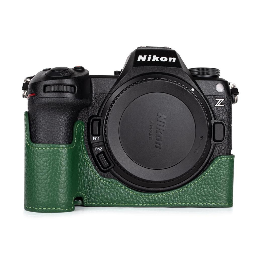 Kinokoo for Nikon Z6III Mirrorless Half Dedicated Half Cover for Nikon Z Genuine Leather Camera Nikon Z 6III Compatible Half Interchangeable Genuine