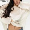 Women's Fashion Casual Spring Autumn Solid Color Print Long Sleeve O-Neck Blouses & Shirts