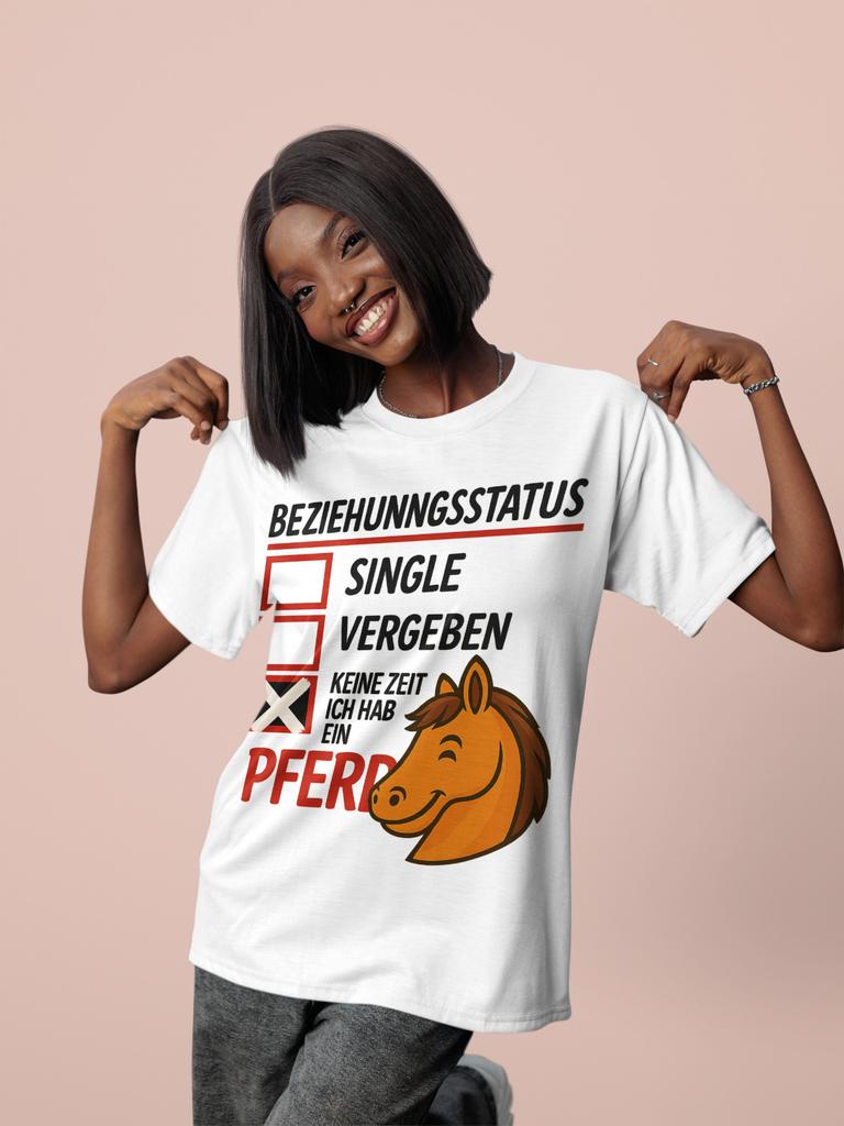 Relationship Status Funny Saying Riding Pfe Ladies Cotton Shirt S-XXXL Oversized