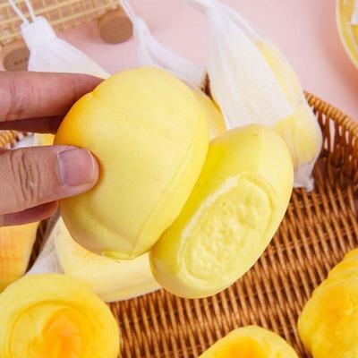 Squeeze Simulation Bread Toy Stretchy Fake Food Squishy Toy 1PC Portable Stress Relief Fidget Toy for School Office Home
