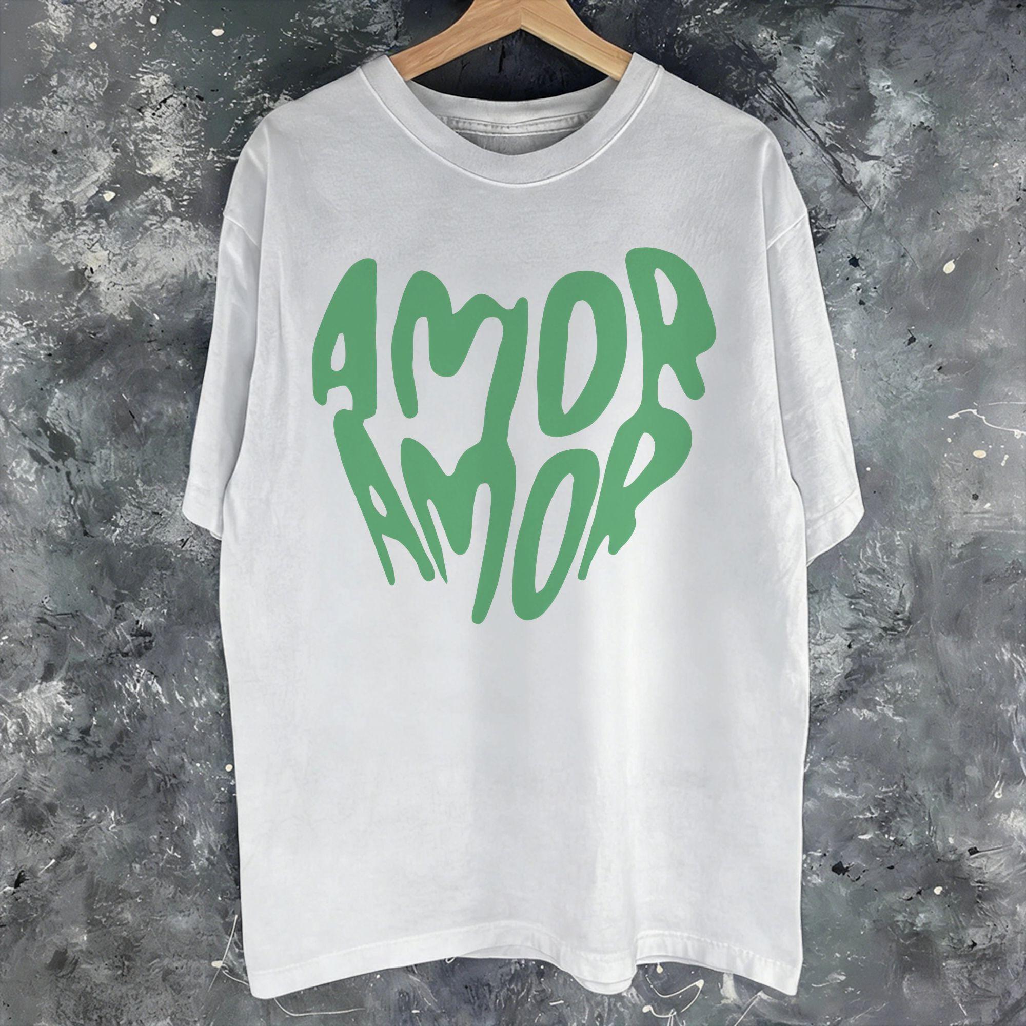 Amor Amor K Studio Girl Group Fashion T Shirt Unisex Women Pure Cotton Tee Shirt Clothes S