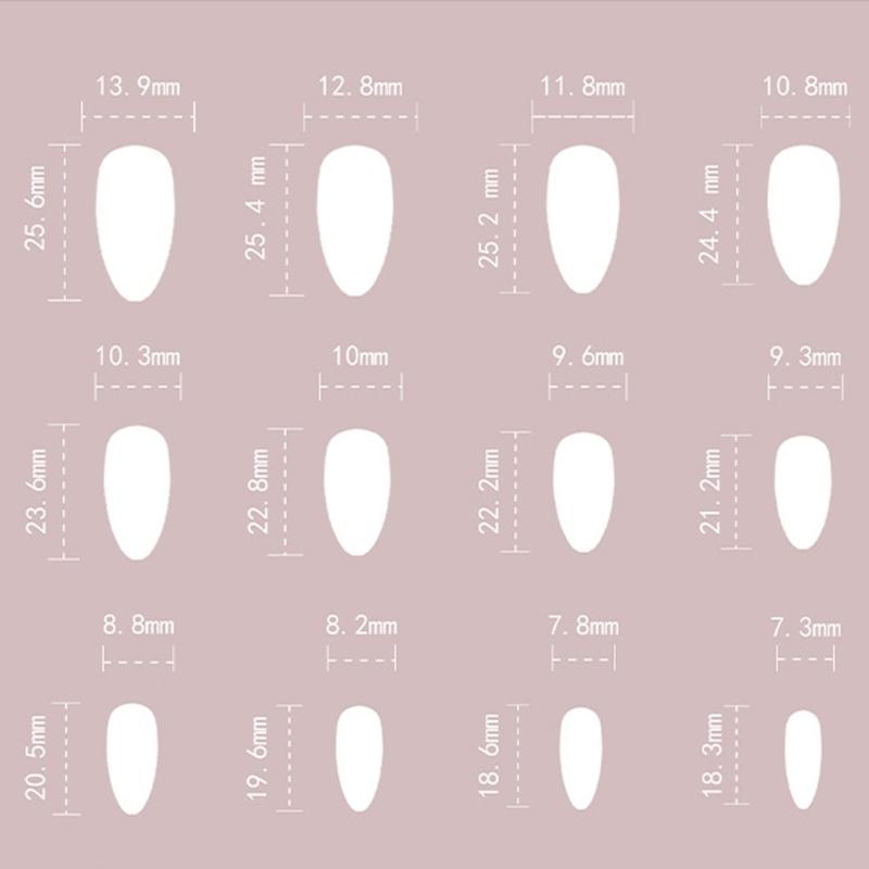 Aufdrücknagel, Falschnagel Klebt auf Nagel Falscher Nagel Acrylnagel Künstlicher Falschnagel für DIY Nagelkunstdesigns
