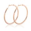 Women Fashion Modern Style Earring Exquisite Matte Big Round Earbob