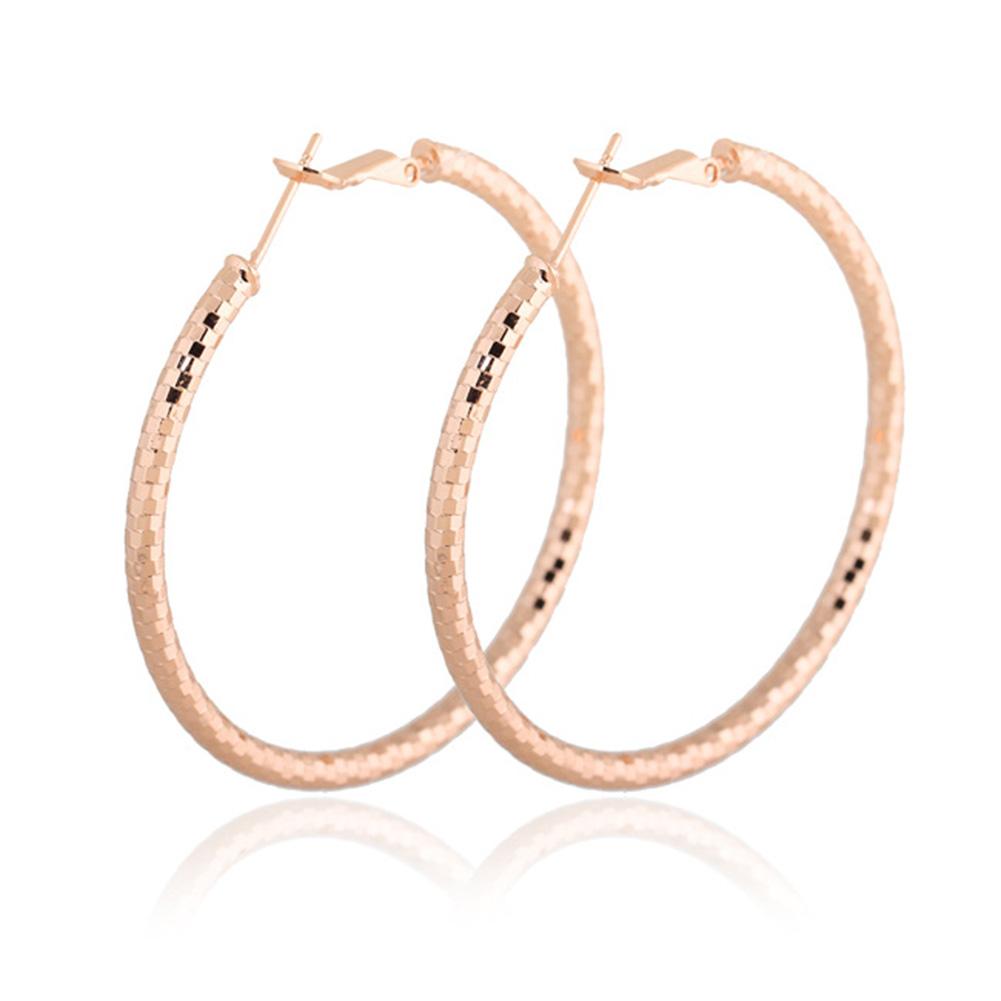 Women Fashion Modern Style Earring Exquisite Matte Big Round Earbob