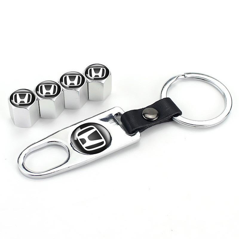 4pcs Car Metal Wheel Tire Valve Caps Stem Cover For Honda Civic Fit Accord City Vezel CRV S660 Odyssey HRV Insight Pilot Type-R