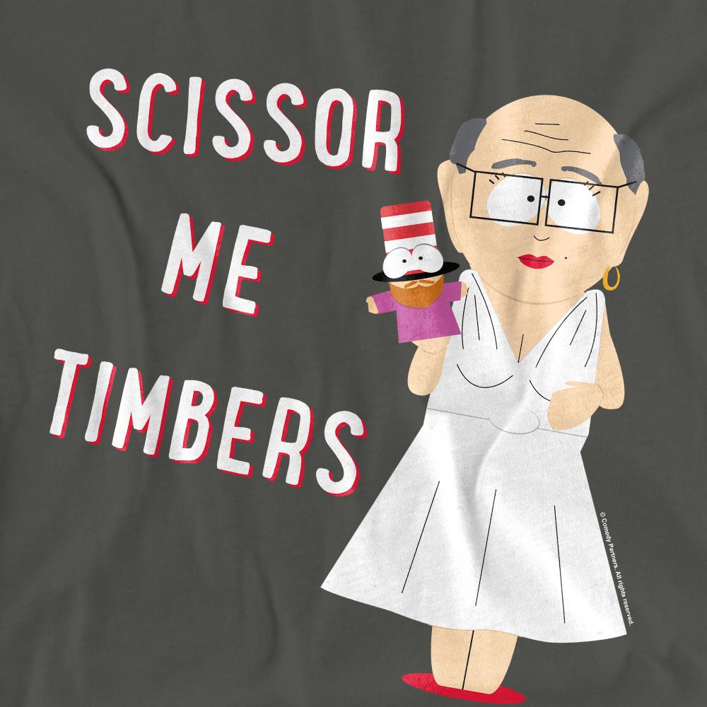 South Park Unisex Adult Scissor Me Timbers T-Shirt