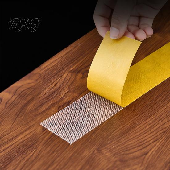 Temporary Fabric Fixing Tape Heavy Duty Double-Sided Tape, Mesh Adhesive No Residual Glue Strong Fiberglass Design, for Industrial Strength