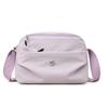 Women Small Capacity Tote Bag Waterproof Nylon Multi-Compartment Shoulder Bag Office Commute Crossbody Purse with Soft Fabric