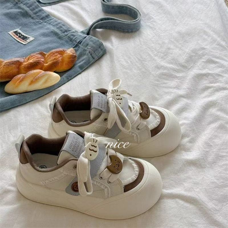 

New product spring bread niche autumn summer board shoes new shoes casual sports brown 35【foot length 22.5cm】
