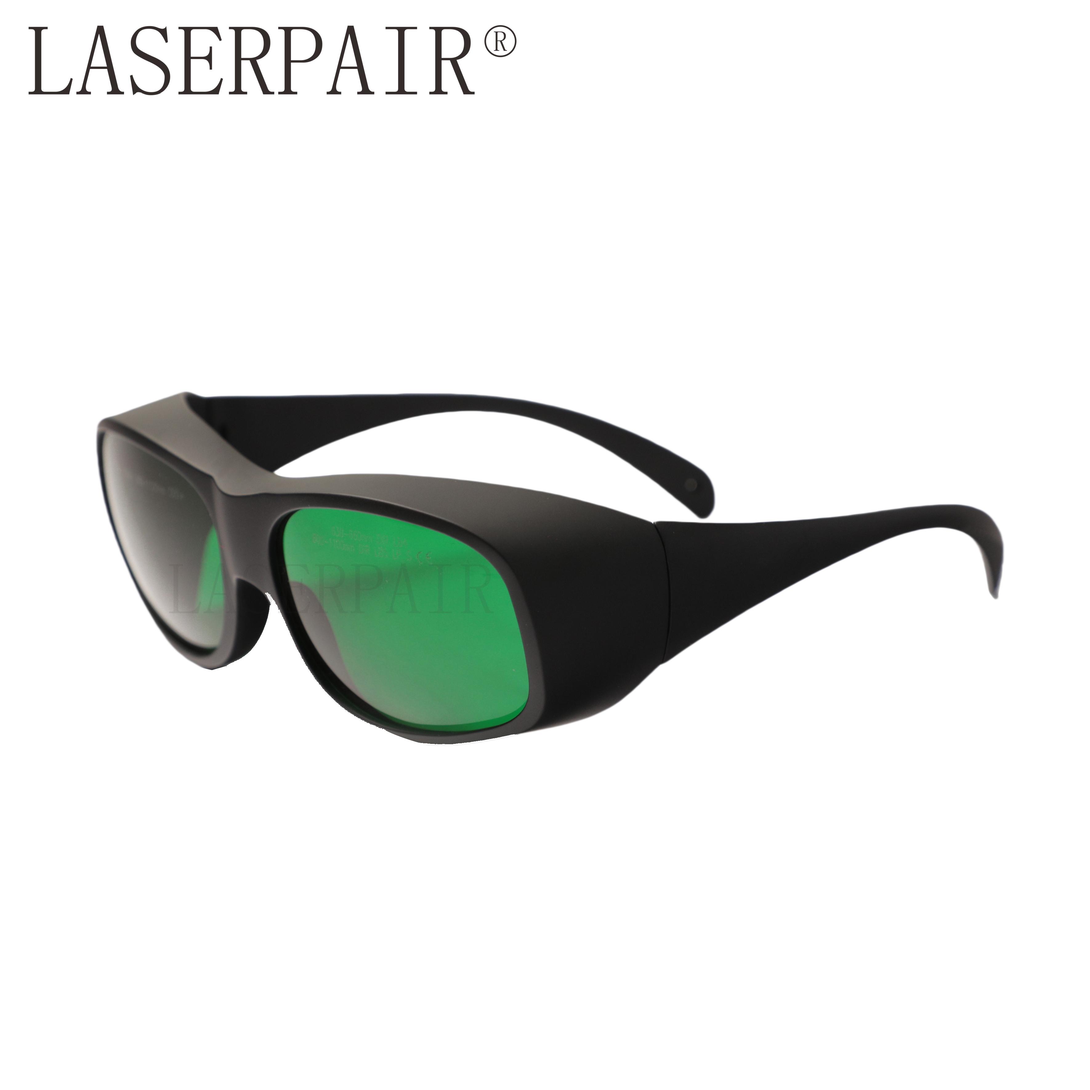 EN207 Certified Laser Safety Glasses 450nm 650nm OD4+ 808nm 980nm OD6+ Laser Protective Goggles Eye Protection (Green,safety glasses)