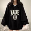 Zipper Hoodies Women Spring Autumn Fashion Casual Oversized Hooded Pullover Loose Jacket Womens