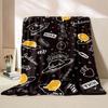 1PC Gudetama Egg Printed Blanket Ren Adult Blanket Soft and Warm Bedding for Bed Sofa Outdoor Travel Cover Blanket#(3)