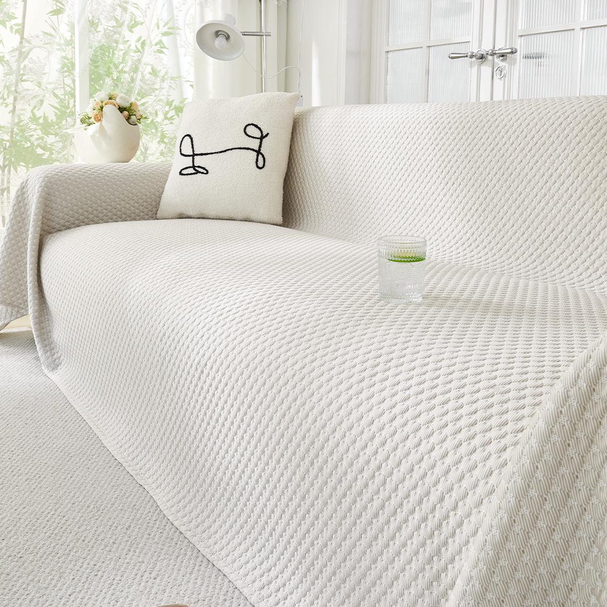 

Summer Ice Silk Summer Mat Sofa Cover Cloth Simple Modern Integrated All Wrapped Cover Cover Cloth Rugs Summer 200*130cm