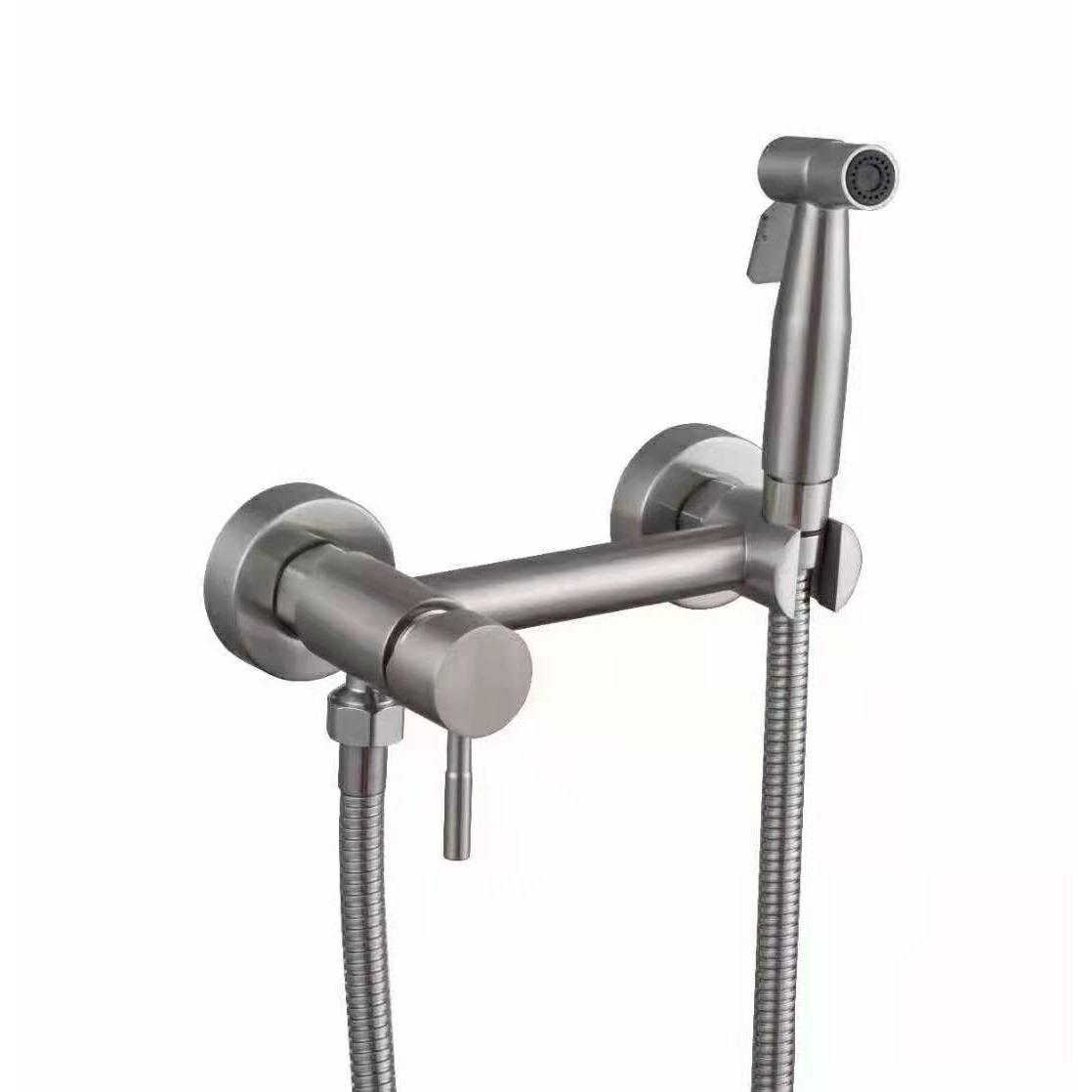 

304 Stainless Steel Multifunctional Shower Faucet with Bidet Sprayer and Concealed Mixing Valve
