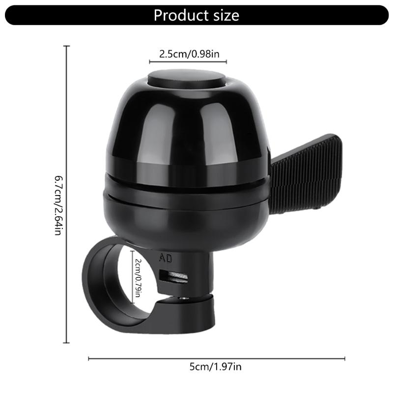 Aluminum Alloy Bicycles Bells Safety Warning Bicycles Alarm Handlebars Horn Loud Sound Safety Cycling Alarm Bikes Bells