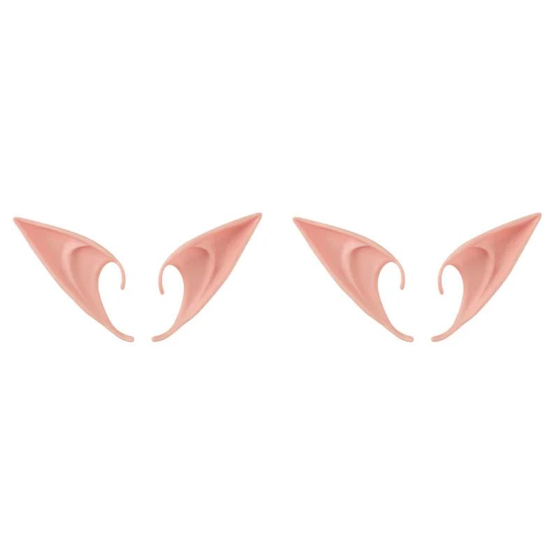 5-1 Pairs Angel Elf Latex Ears Fairy Cosplay Costume Accessories Halloween Decor Kid Toy Costume Halloween Adult Kids Party Toys
