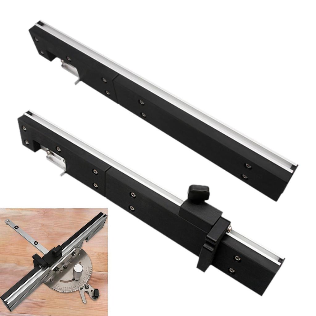 Table Saw Miter Gauge Fence Compact Metal Woodworking Guide Rail Track for DIY Workshop