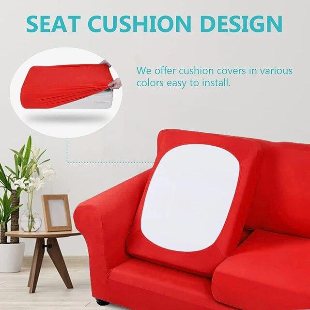 Stretch Sofa Slipcovers Sofa Seat Cushion Covers for Washable Furniture Protector Sofa Cover for Living Room with Elastic Bottom