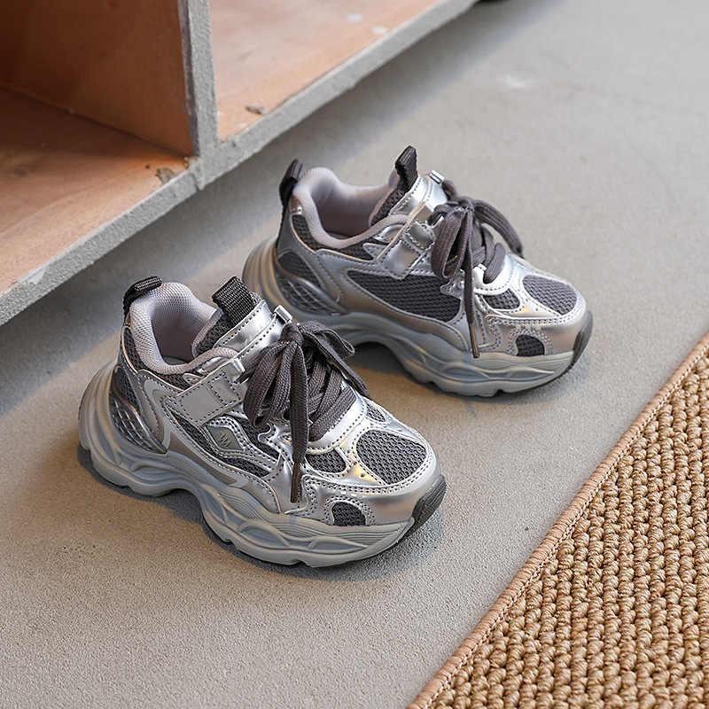 Children's Sports Shoes, New Spring Korean Version, Lightweight and Breathable Dad Shoes for Boys, Versatile and Fashionable Casual Shoes for Girls
