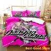 Top Anime Danganronpa Monokuma Bedding Set Printed single Comforter Quilt Duvet Cover Pillow Case 3 Pieces Sets Kids Adult Size