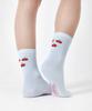 Halibo Fashion Middle Socks Cherry
