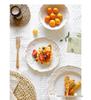 Elegant Retro Embossed Ceramic Dinner Plate Collection