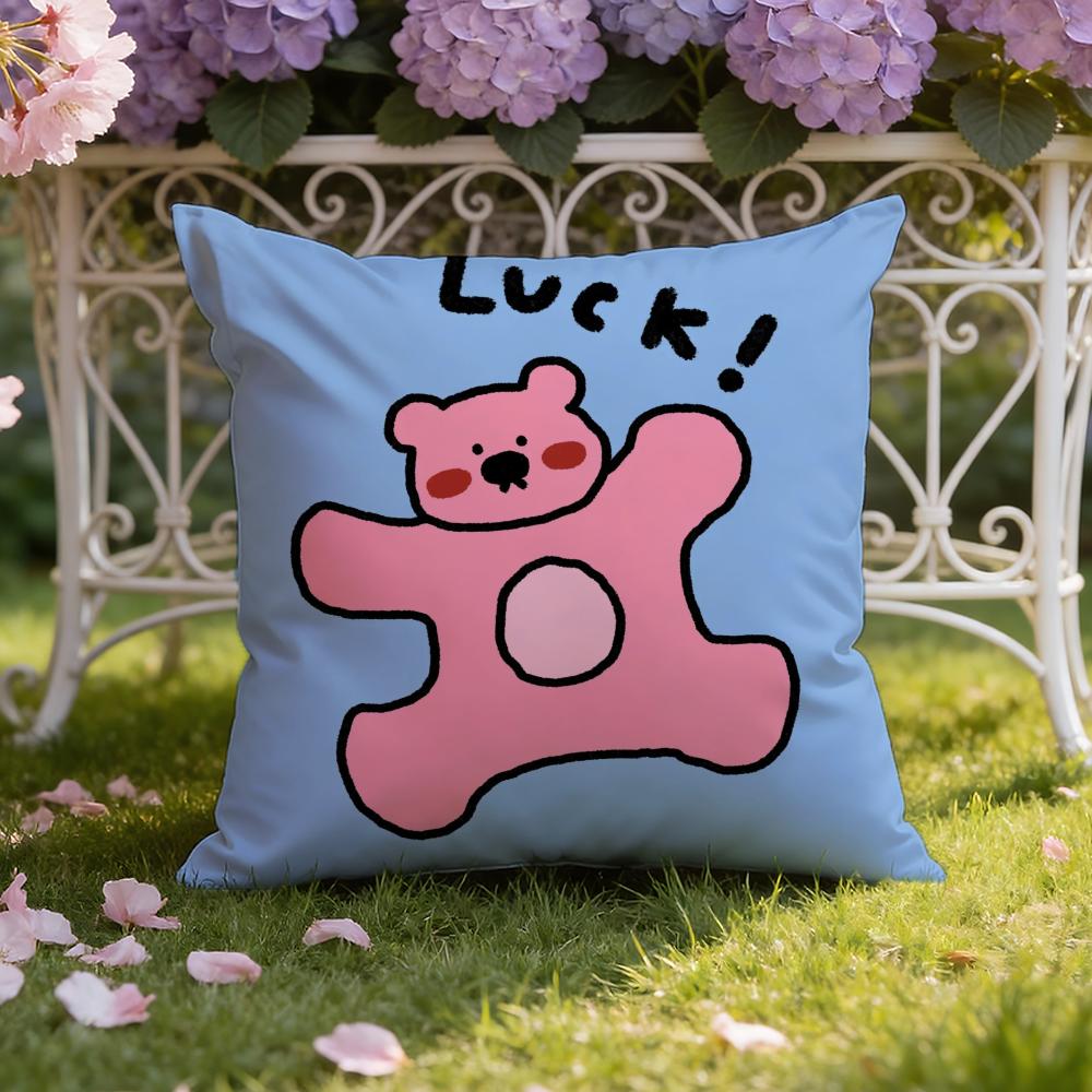 Happy D-Dog Cushion Cover Home & Car Dual-Scene Pillow Cover: Reversible for Premium Comfort