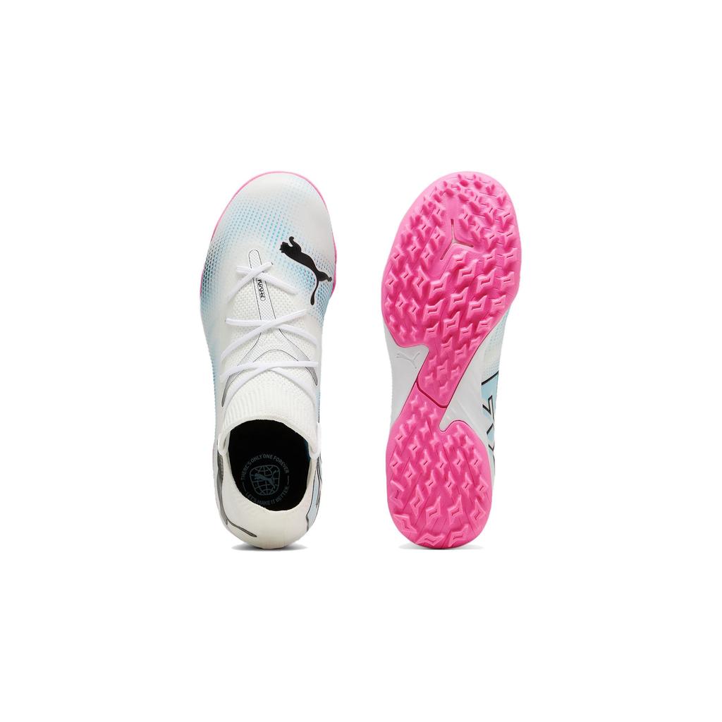 Puma Future 7 Match NJR FG/AG Turf Soccer Shoes Kids Soccer Shoes White Pink 107731-01