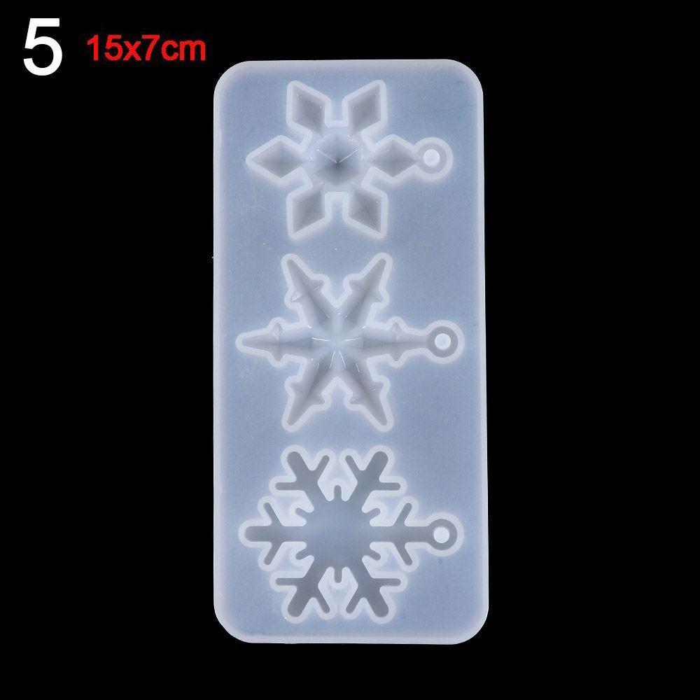 DIY Crafts Hanging Snowflake Resin Molds Epoxy Resin Mold Christmas Gift Silicone Pendant
