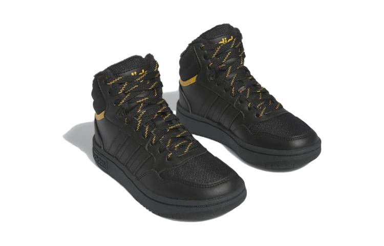 Adidas Hoops 3.0 Mid J 'Black Preloved Yellow'