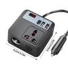 DC12V-24V to 220V AC Car Travel Adapter Voltage Converter 100W Car Power Inverter Car Plug Adapter Outlet for Road Trip