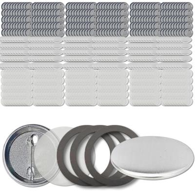 Chandini Badge Parts, 44mm, 300 Pieces with Washers, Made of Film, Tin Shell, Matte, Pinback, Making Kit, Handmade, for Badge Making Machines
