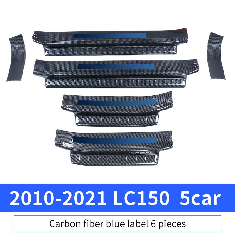 For Toyota Land Cruiser Prado 150 Lc150 Fj150 2010-2023 Tuning Interior Decoration Accessories Stainless Steel Threshold Panel