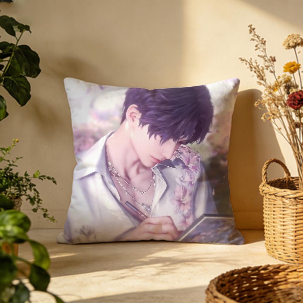 Trendy Llove and deepspaceed Cushion Cover Versatile DoubleSided Pillow Case Fit for Sofa Bed Car  Daily Decor