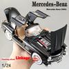 1:24 Mercedes Benz 300SL 1936 Alloy Classic Car Diecast Model Retro Gull Wing Door Exquisite Collectible Decorations Kids Toys
