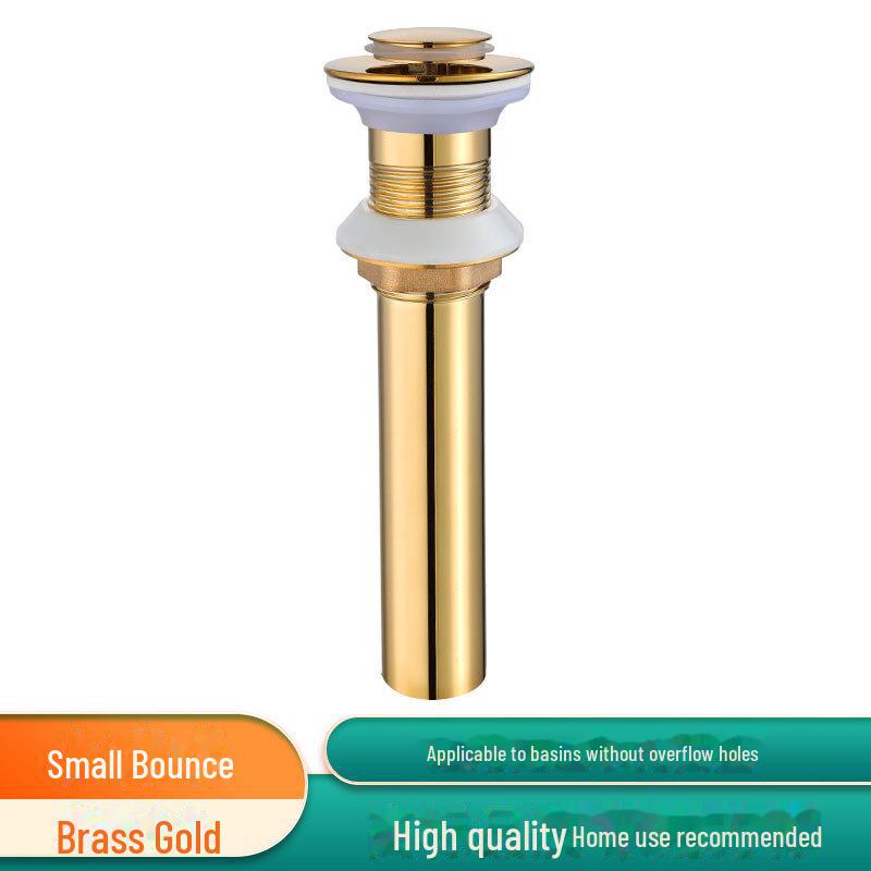 Copper Bounce Drainer for Bathroom Handwashing Basin with Deodorizing Drain Pipe